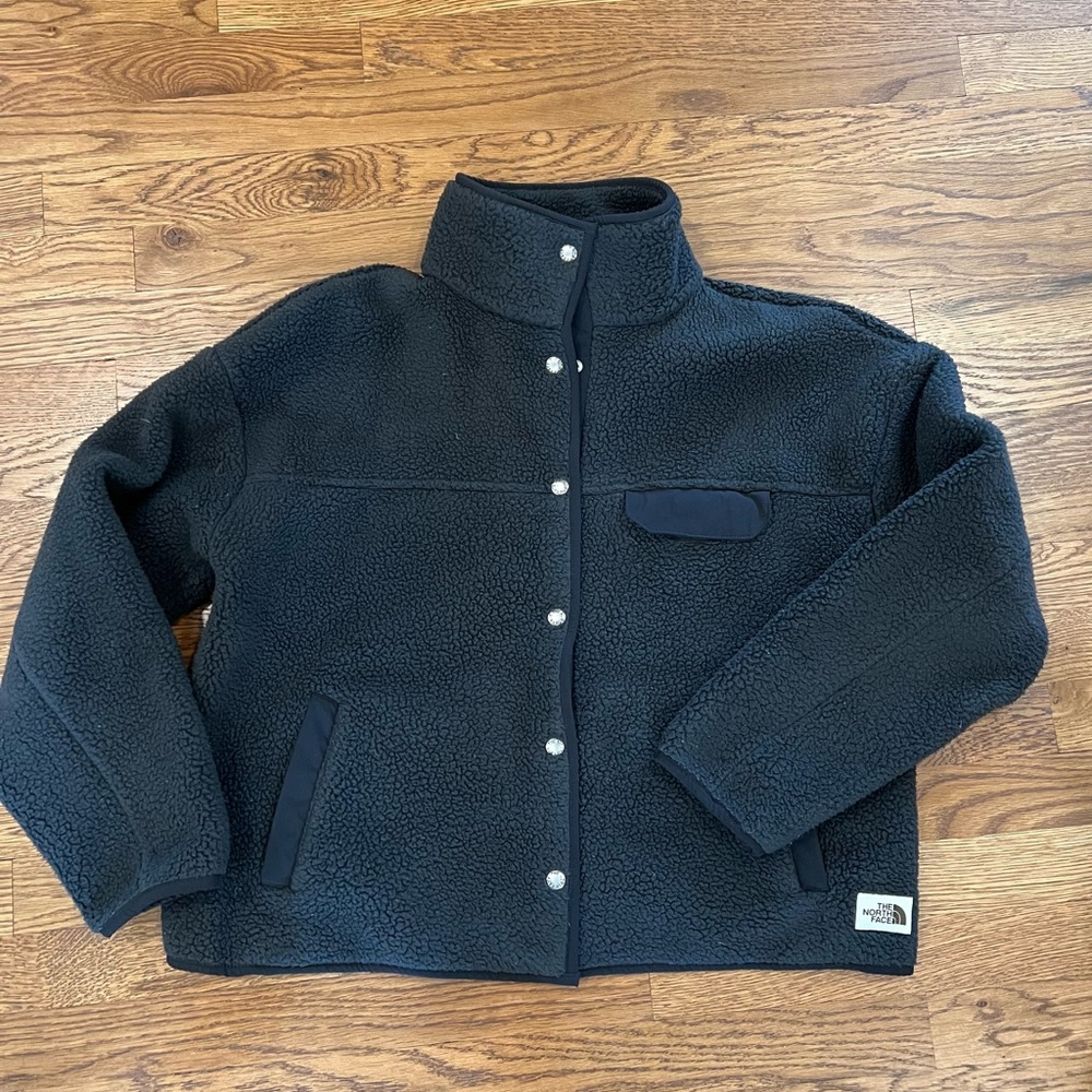 North face Cragmont fleece jacket, black, Medium